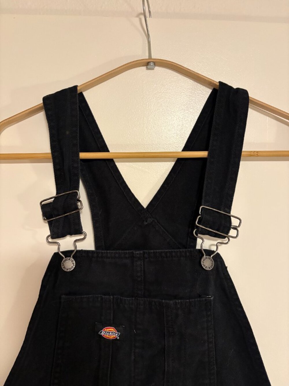 Dickies Short Dungarees in black - Picture 3 of 5